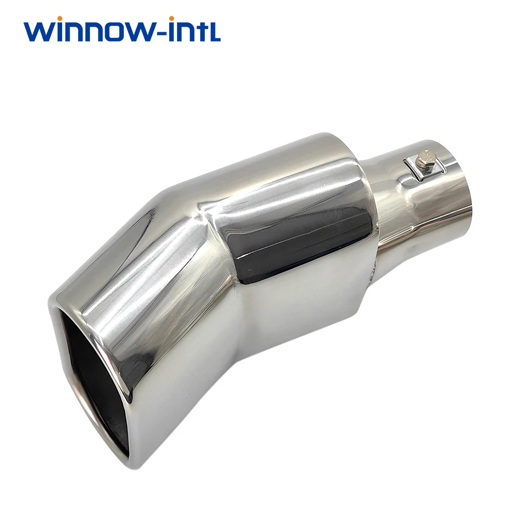 1Pcs Universal Square Exhaust Muffler Tip 2.48\