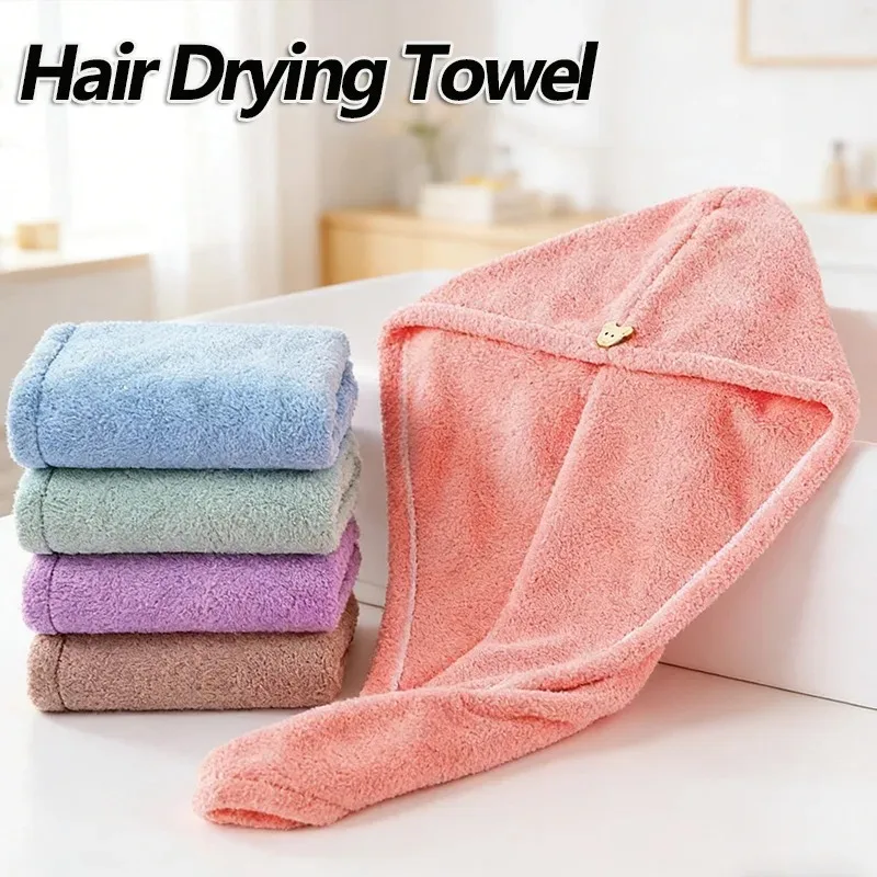 Dry Hair Cap Sport Towel Fiber Super Fine Adult Bath Towel Towels Bathroom Soft Turban for Hair Drying Miss Serviettes Face Wet