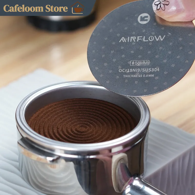 Airflow Espresso Puck Screen Stainless Steel 51mm/53mm/58mm Filter For Portafilter Even Extraction Uniform Water Distribution
