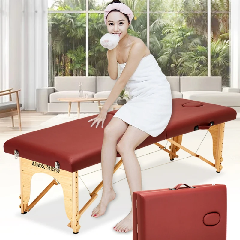 

Beauty Portable Massage Bed Physiotherapy Comfort Adjust Metal Massage Bed Speciality Lettino Estetista Salon Furniture WZ50MB