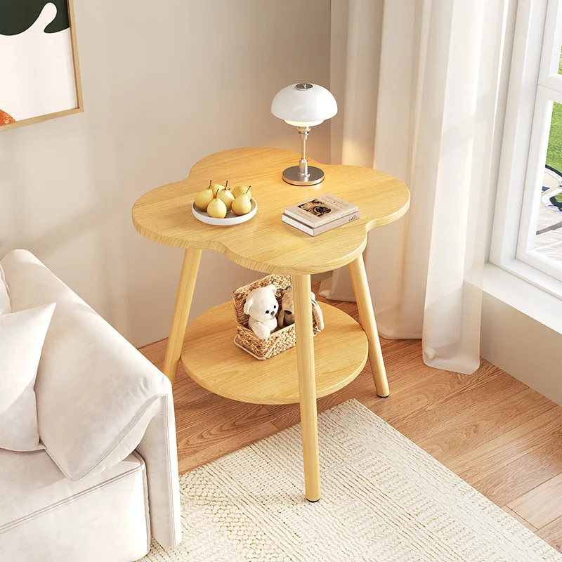 Side Table, Leisure Balcony, Small Table, Modern and Simple Living Room, Small Coffee Table, Bedside Storage image 6