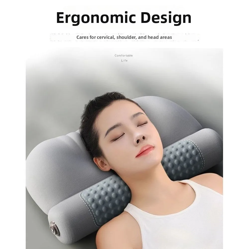 Heating Cervical Pillow Cylindrical 3 Heat Modes Neck Support Cushion Ergonomic Contour Protecting Cervical