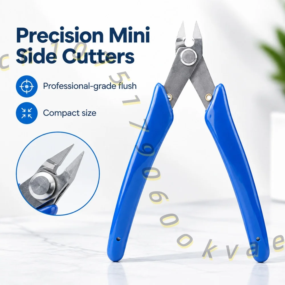 130mm Mini Diagonal Cutting Pliers Electronic Wire Cutter Precision Side Cutters for Jewelry Making Plastic Model Trimming