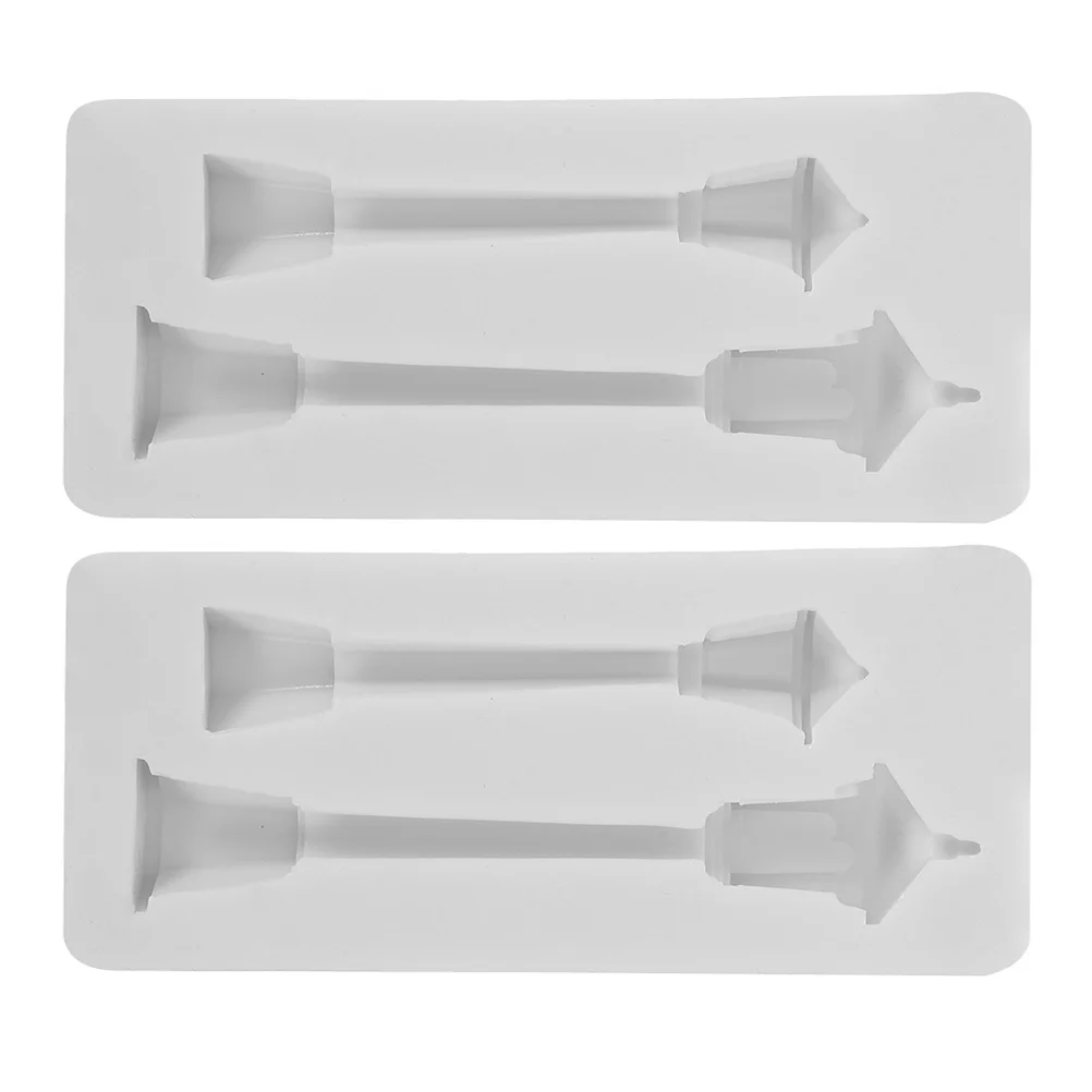 

2Pcs Versatile Street Lamp Shaped Molds for Candles Chocolates Wax Soap Baking Crafting Cakes Decorating Mold Candy Making Mold