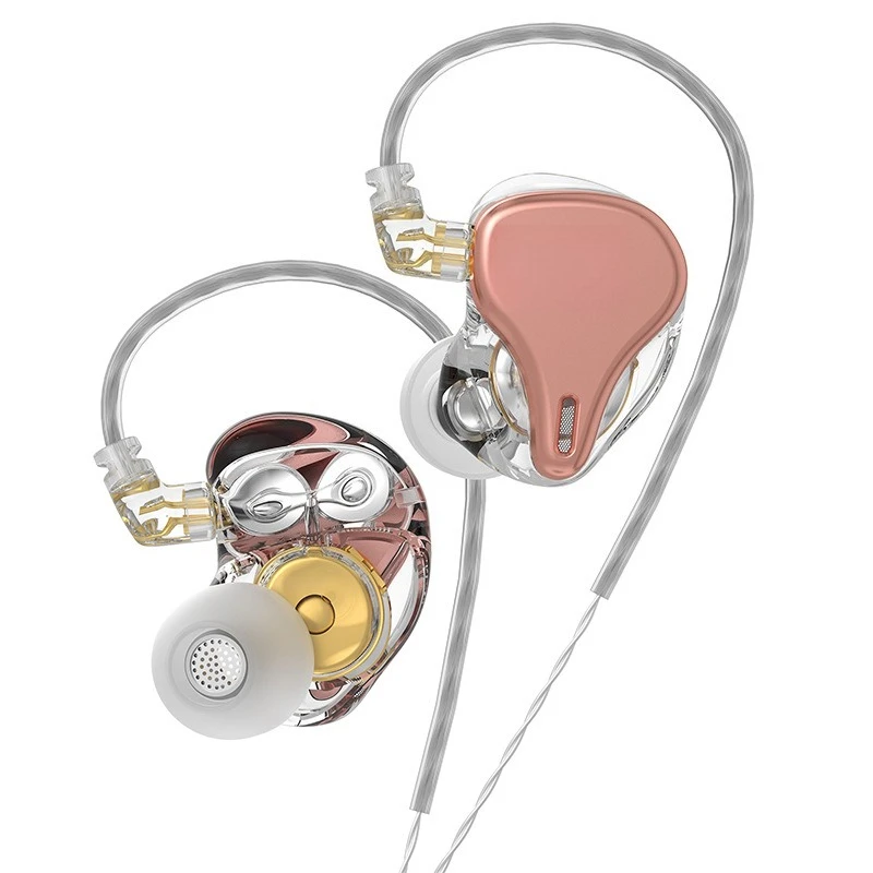 

DQ6S three-unit dynamic in-ear earphones, heavy bass game hifi sports monitoring music earphones