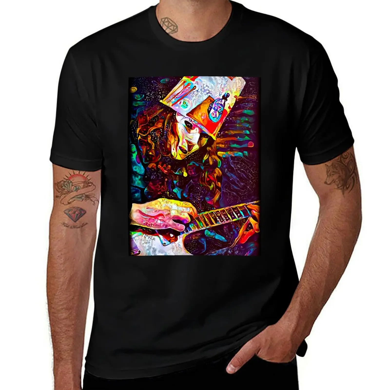 Buckethead Udnie Wave T-Shirt Sweat Absorbing Sports Tee Shirt T-Shirt