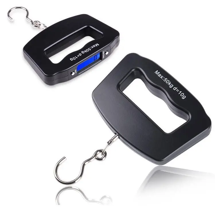 50kg/10g Travel Luggage Scale Portable Handheld Electronic Scale with Hook Gram Scale Express Delivery Fishing Handheld Scale