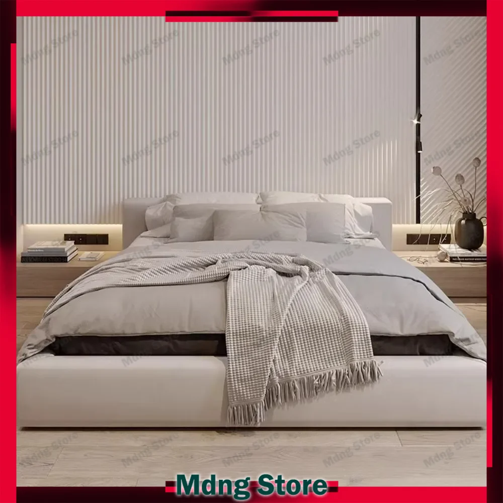 

European Aesthetic Bed Velvet Unique Sleeping Minimalist Beds Frame Children Meubles De Chambre Bedroom Furniture Decoration