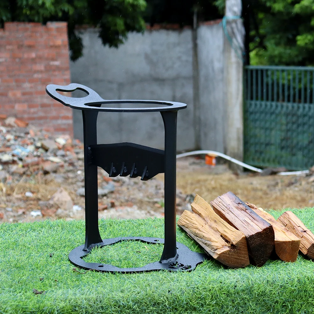 Log Splitter - Manual Splitting Tool - Steel Wedge Point Splits Firewood Like A Boss Safely & Easily