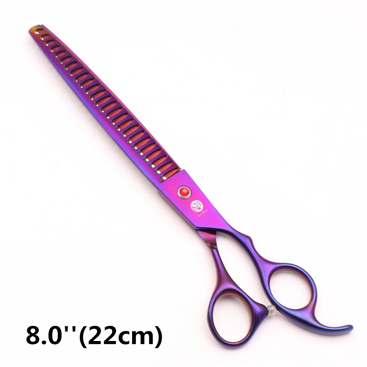 Purple Dragon 7.0\'\' 8.0\'\' Pet Grooming Scissors Thinning Shears Professional Cat Dog Curved Scissors Hair Cutting Comb Z3005