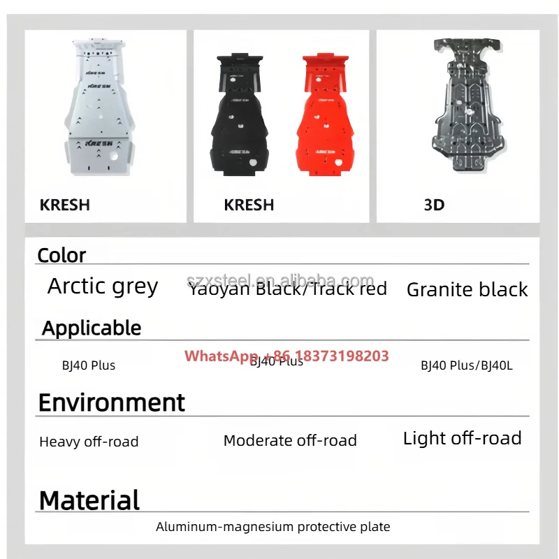 

For Bj40 Chassis Guard Plate Is a Dedicated Engine Guard Plate Modification Accessory for Off-road Lower Guard Plates