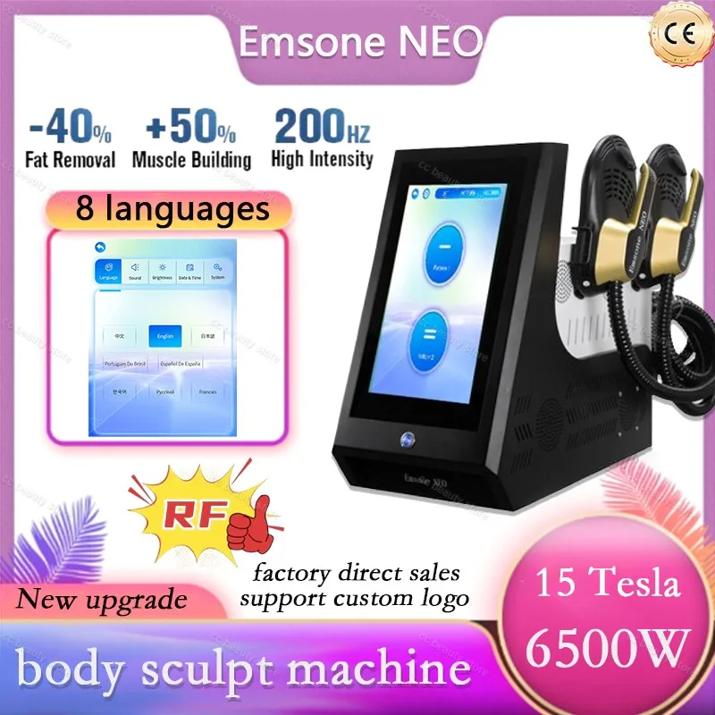 

15 Tesla 6500W Emsone neo body sculpt machine Nova RF Hiemt EMS Electromagnetic Muscle Stimulator Body Slimming Lose Weight