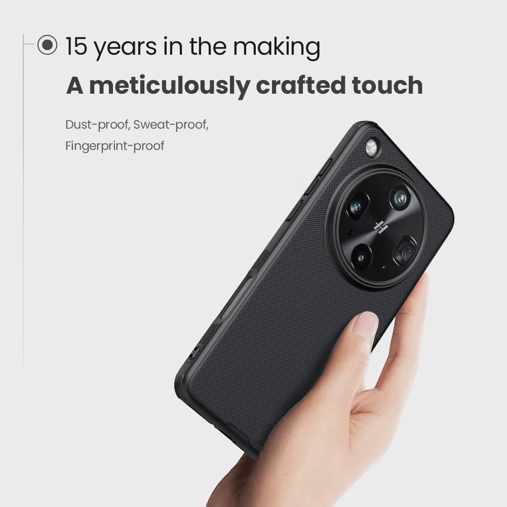 

Чехол Nillkin для OPPO Find X8 Ultra 5G Super Frosted Shield Pro, ультратонкий защитный чехол с мягкими краями, задняя крышка