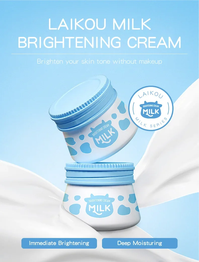 LAIKOU Milk Suyan Carem Whitening Anti Wrinkle Moisturizing Nourish Creams Beauty Aintenance Face Skin Care Korean Cosmetics