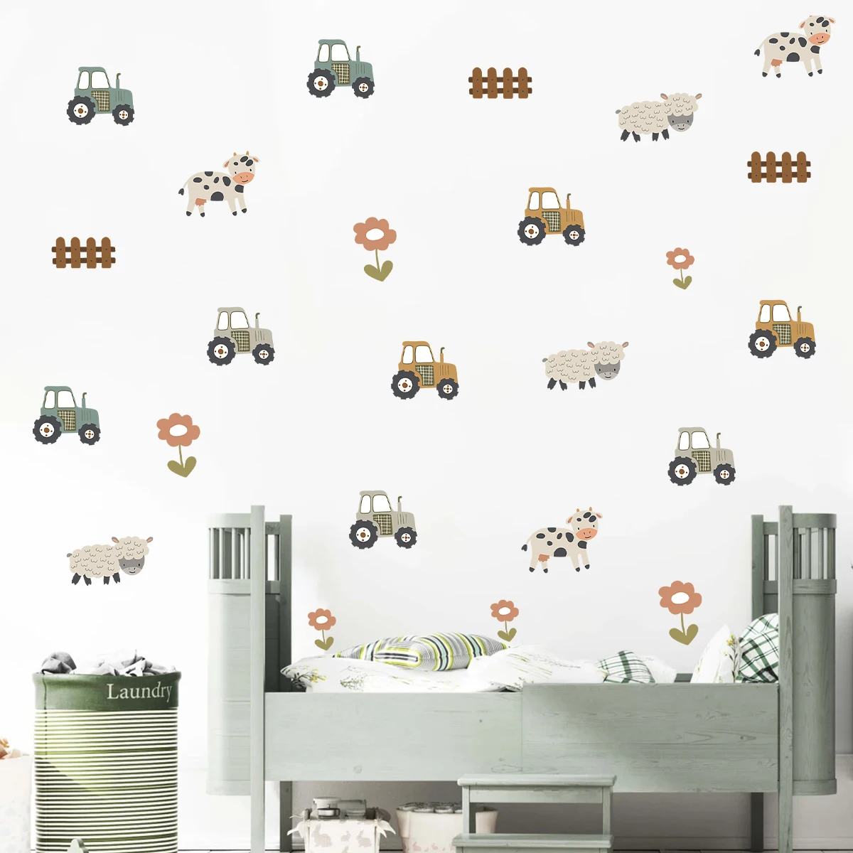 3Pcs Cartoon Construction Truck Wall Stickers for Children Room Boy Room Decoration Bedroom Wall Decals Decor for Living Room