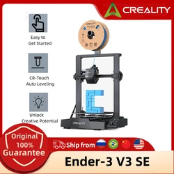 Creality-Ender 3V3 SE Impressora 3D, Atualização 250mm, s Auto Nivelamento, CR Touch, Z-Axis, Duplo Parafuso, Um Clique, Alimentação Automática, Filamento de Retorno