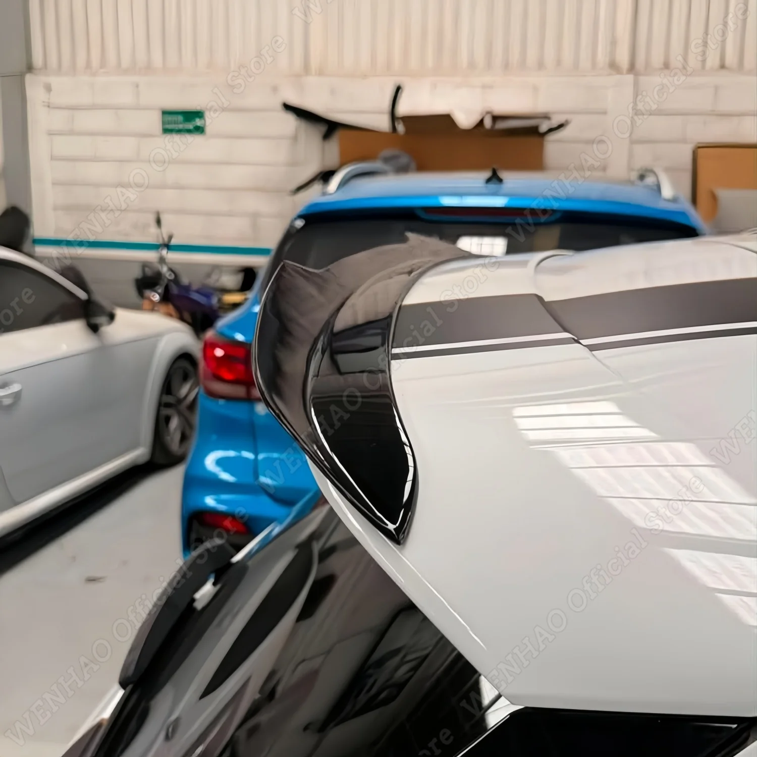 Maxton Style Auto-Heckspoiler für Seat Cupra Ateca MK1 2018-2024 Tuning ABS Hochglanz Schwarz Heckspoiler-Kappen Karosserie-Kits