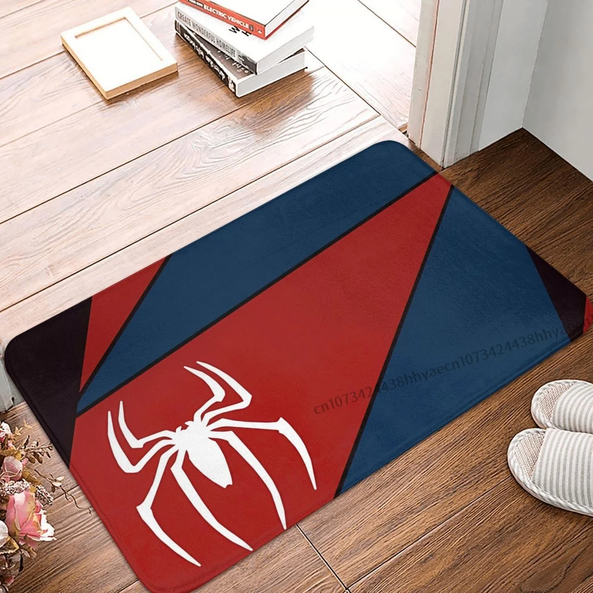 Spider Web Animal Bath Non-Slip Carpet Spidey Abstrakt Flannel Mat Welcome Doormat Home Decoration Rug