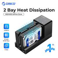 ORICO 2 Bay 3.5 inch USB 3.0 HDD Enclosure Offline Clone HDD Docking Station Hard Drive HDD Case