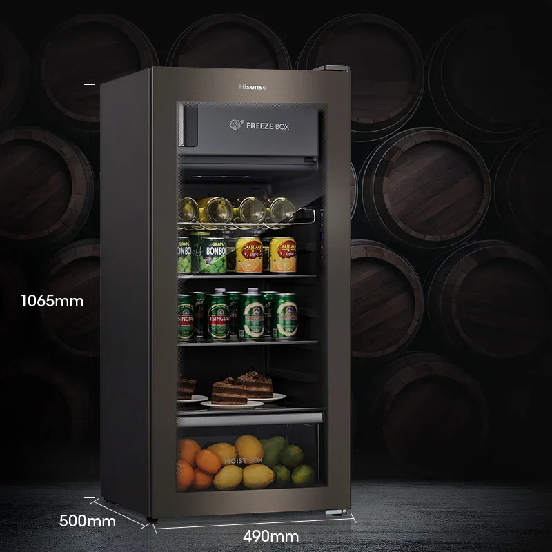 Living Room Refrigerated  Ice Bar Household Small Cabinet Wine Cabinet T ea Cabinet Commercial Glass Door Office Use