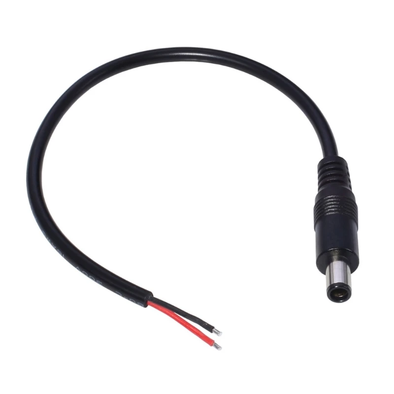 DC Power Supply Cable 7.4x5.0mm Female Male to 2 Pin Cable DIY wire Jack Charger charging Cord Extension Connector for Laptop