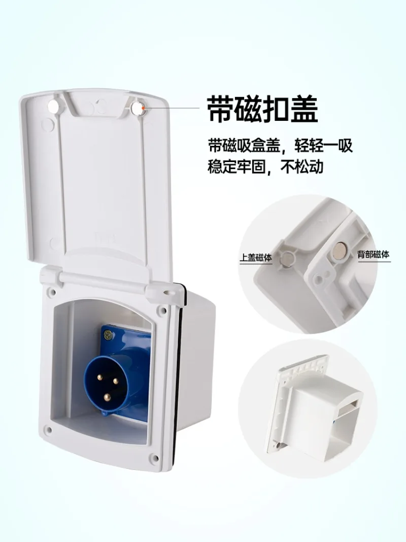 Rv External Power Plug Socket Charger 16A Charging Port 32A Mains Connector Connector Accessories