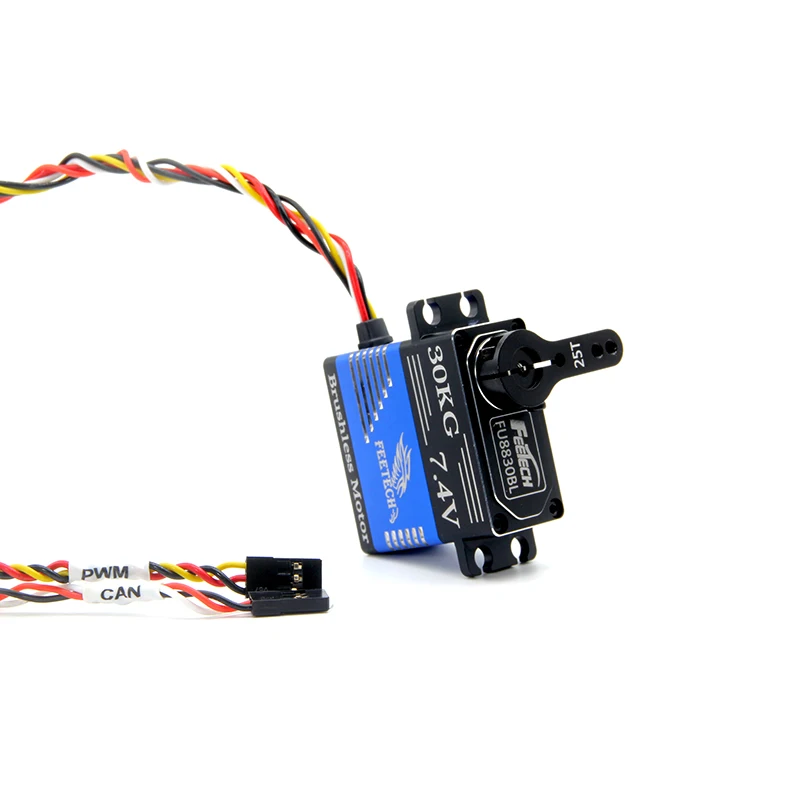 Feetech 30KG CAN Bus UAVCAN Servo UART-CAN Bus PWM Full Metal Brushless Programável Servo Digital para Aviões RC Helicópteros