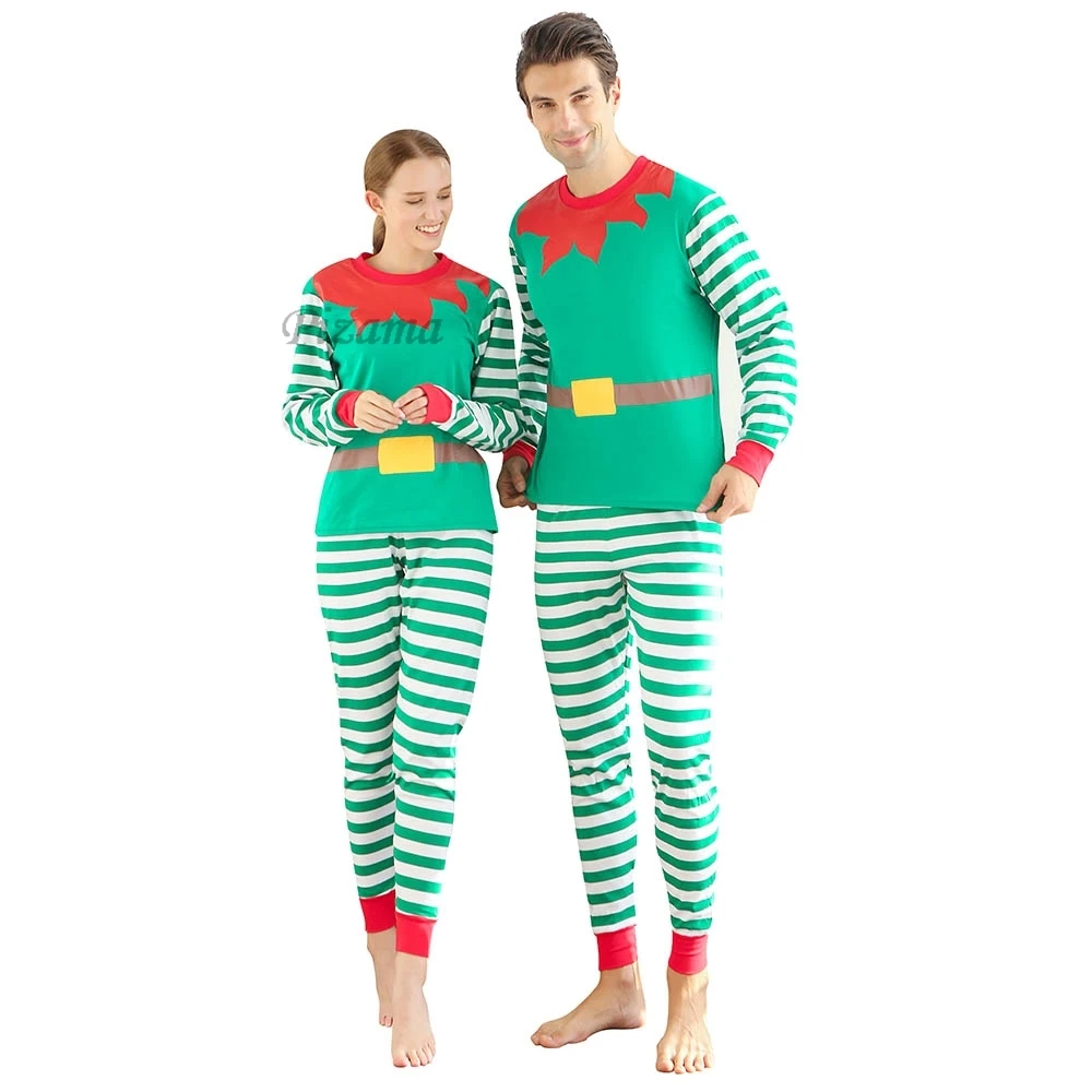 Mommy and Me Clothes 2024 New Christmas Pajamas Set for Family 100 Cotton Sleepwear Adults Kids 2 Pieces Suit Xmas Look Outfits