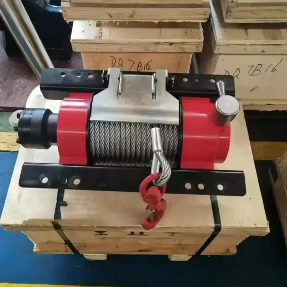 Lifting Equipment 5t 10T Heavy Duty Lift Hydraulic Winch with Planetary Recovery Gear Reducer for Towing 15ton 33000LBS Truck