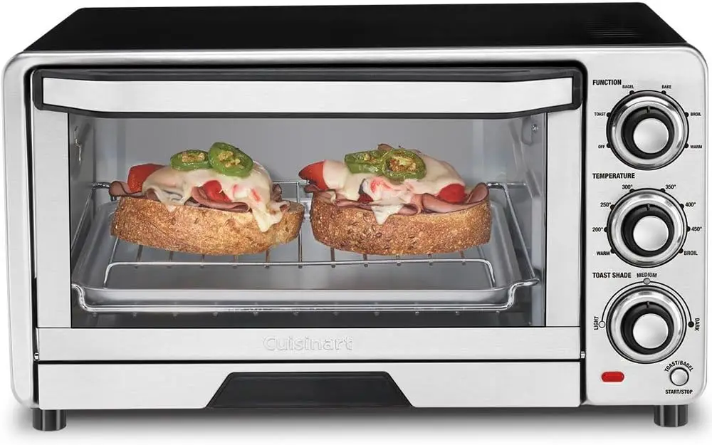 

Custom Classic Toaster Oven Broiler, Brushed Stainless and Black