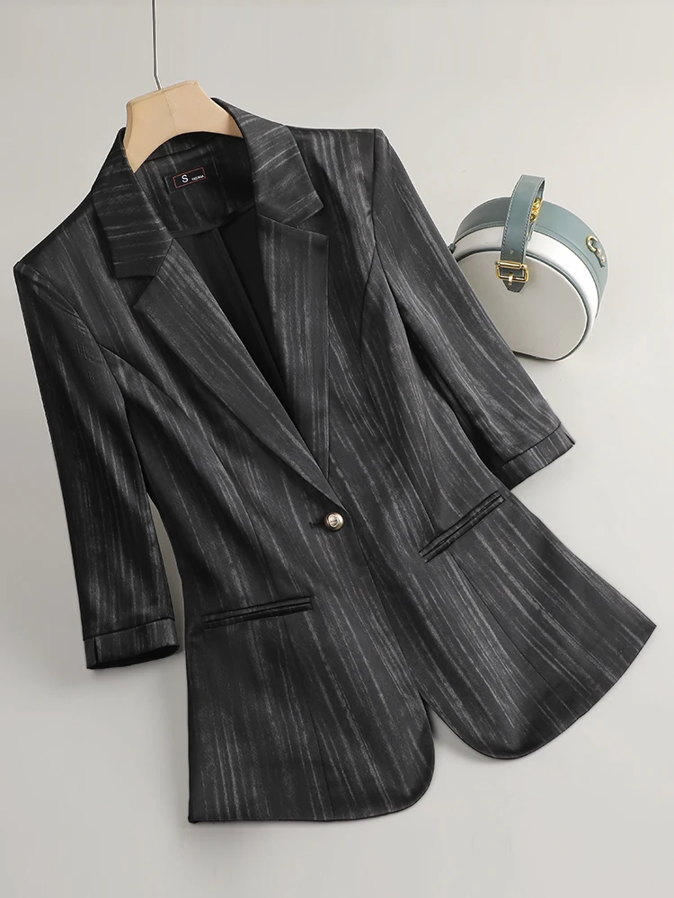 フォーマルな制服スタイルブレザージャケットコート女性のためのオフィスワークウェアキャリアインタビュープロフェッショナル女性生き抜くトップス