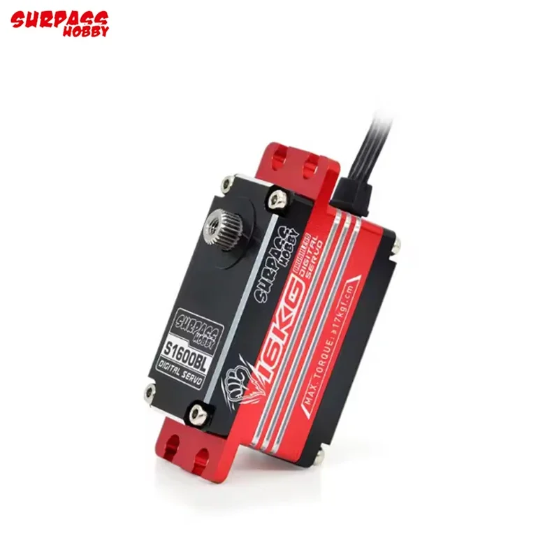 SURPASS Hobby S1600BL-16KG Servo Digital de engranaje de Metal para 1/8 1/12 1/10 RC Cars1 RC Robot coche barco conducto avión