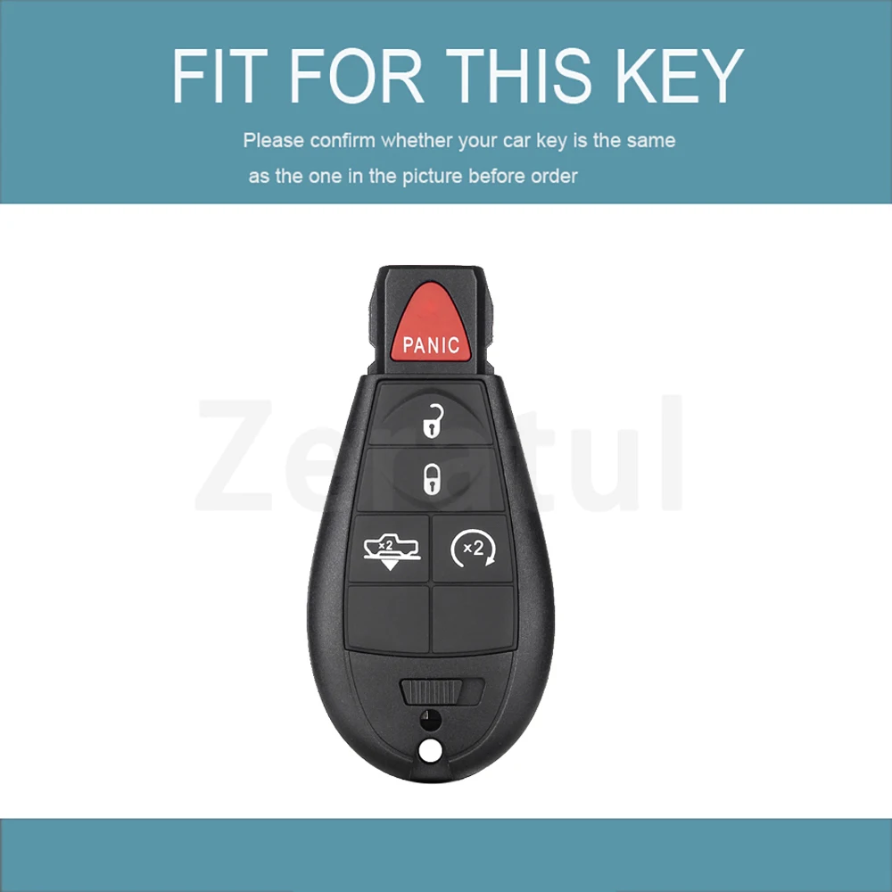 Keyless for Dodge Magnum Journey Ram Challenger Charger Jeep Commander Grand Cherokee Chrysler 300 TPU Auto Car Key Cover Case