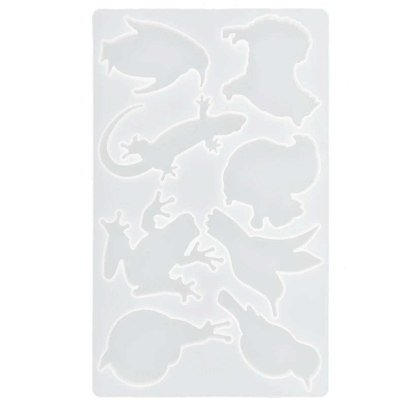 الحيوان قلادة المفاتيح قالب سيليكون Diy بها بنفسك الحرف قالب لراتنجات الايبوكسي غير عصا مرنة الحيوان على شكل أداة ديكور مجوهرات #4