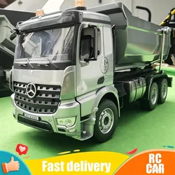 DOUBLE E E590 1/20 RC Car Alloy Dump truck Remote Control Dumper Car Model Electric Loader Engineering Vehicle Toys for Boys