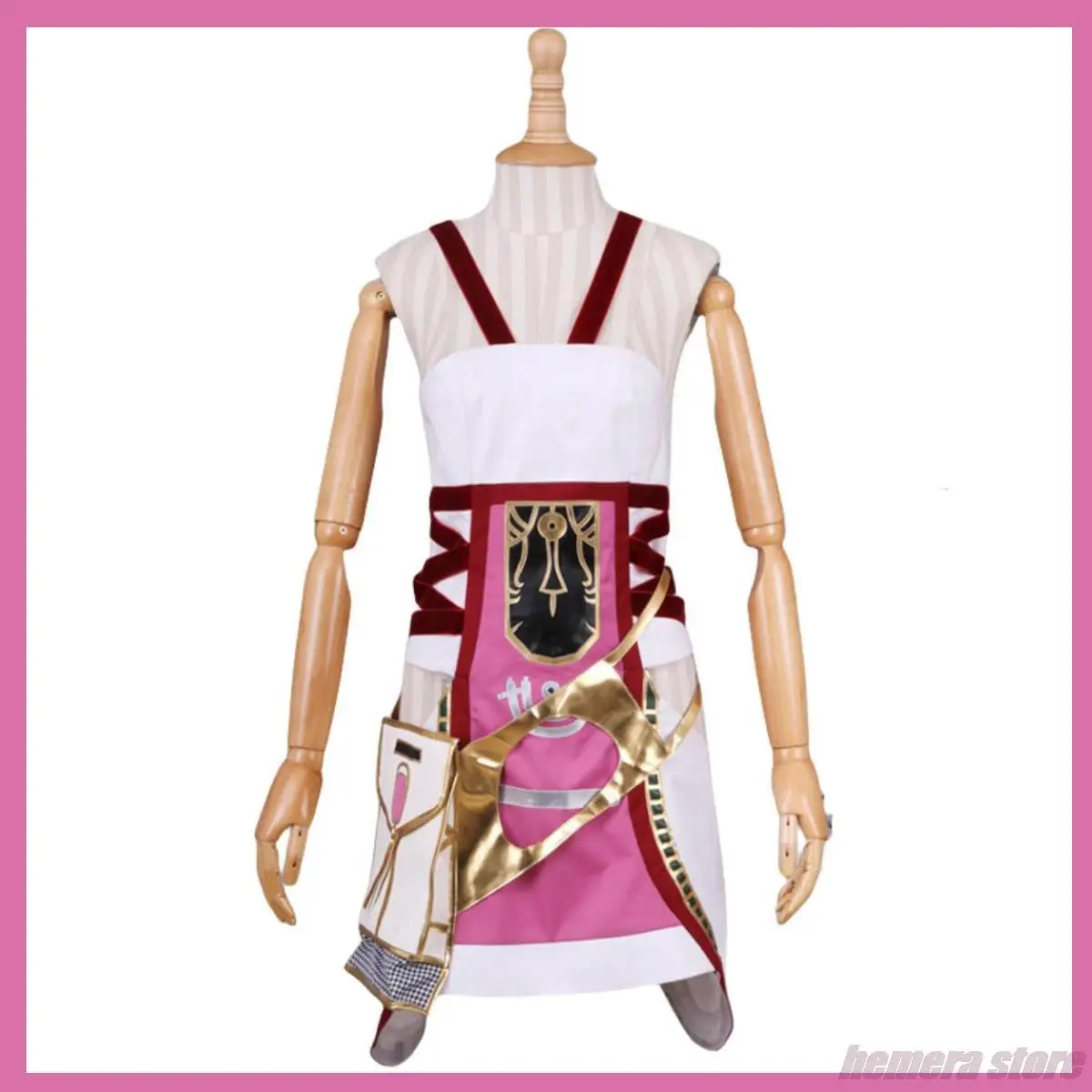 Anime Game Lightning Returns: Final Fantasy XIII Serah Farron Cosplay Costume Wig Combat Uniform Dress Woman Sexy Halloween Suit