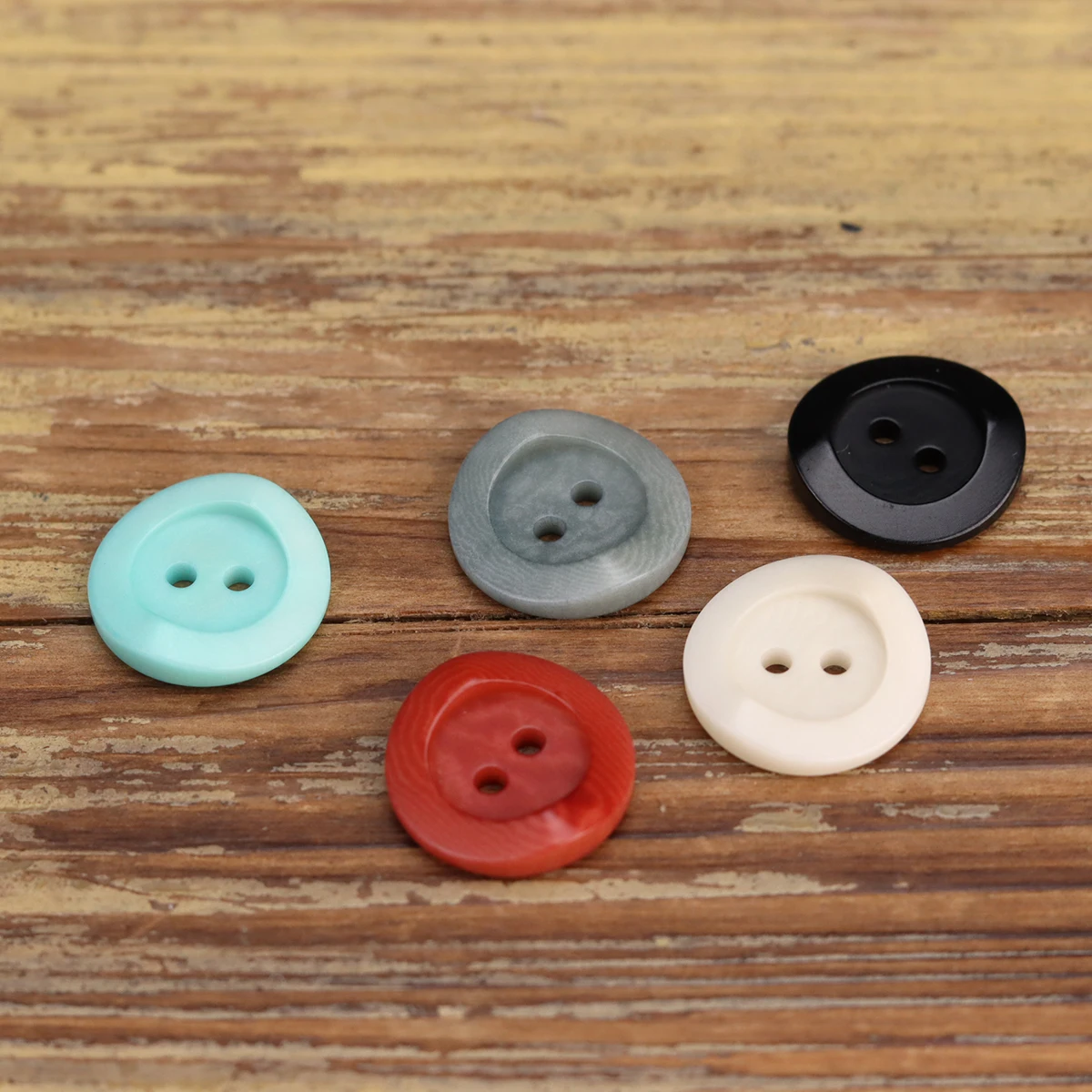 Colorful Children Clothing Buttons Two Hole Natural Non-toxic Corozo Fruit Button Irregular Surface Sewing Accessories Knitting