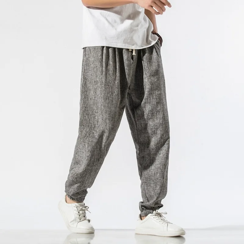 Summer New Product Large Chinese Style Haren Casual Pants Loose Lantern Pants Thin Japanese Fashion Trendy Men's Pants