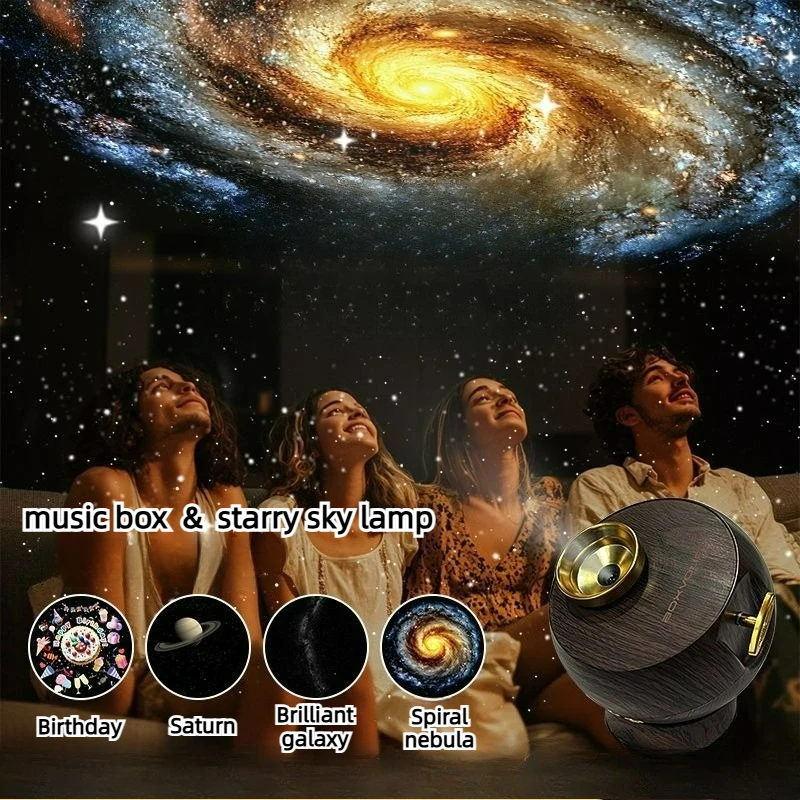 360° Rotating Star Projector Night Light Romantic Starry Sky Lamp for Bedroom Decor