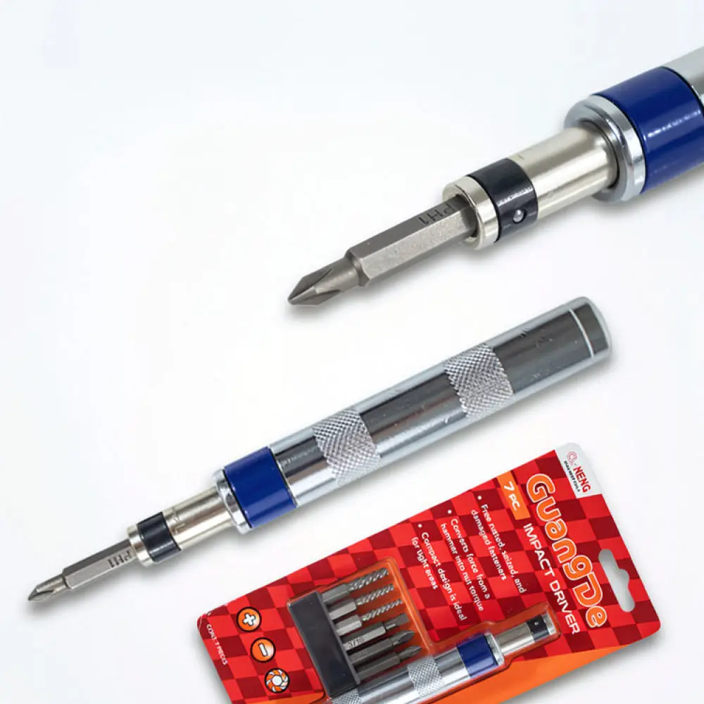 Professional Impact Screwdriver Set Crv Material Bits For Hard To Remove Screws Versatile Home Repair Hand Tool Utility
