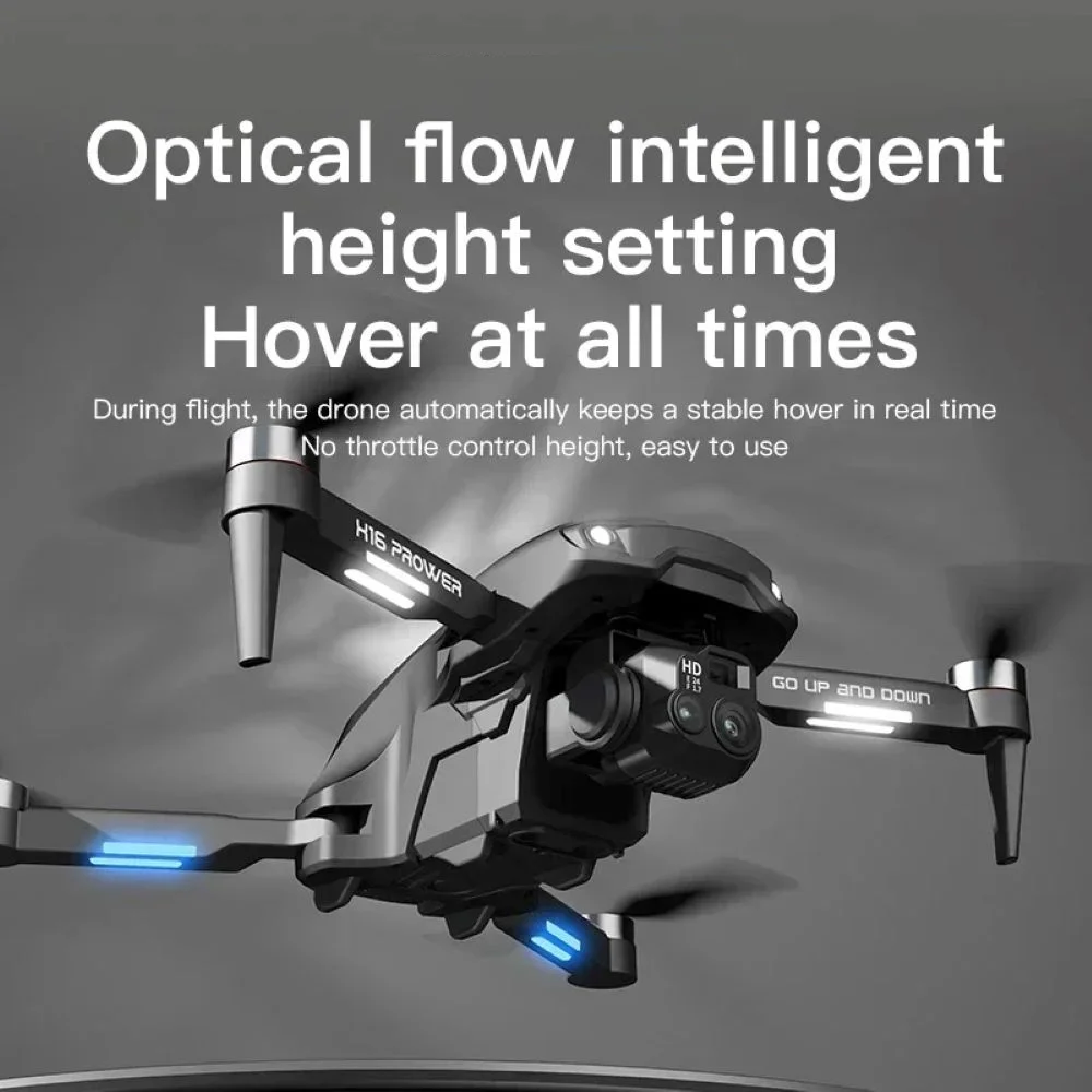 Dron profesional con cámara 4K HD, cuadricóptero con gran angular 5G, WIFI, flujo óptico de 360 °, evitación de obstáculos, Motor sin escobillas, H16, 8K, nuevo