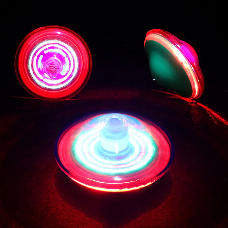 

Новинка, забавная светодиодная светящаяся вращающаяся игрушка-гироскоп с музыкальной подсветкой, крутой дрейфующий гироскоп на кончиках пальцев, детские игрушки для снятия стресса, классические игрушки