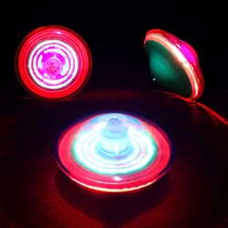 Novelty Funny LED Glowing Spinning Gyro Toy With Music Lights Cool Drifting Fingertips Gyro Kids Stress Relief Toys Classic Toys