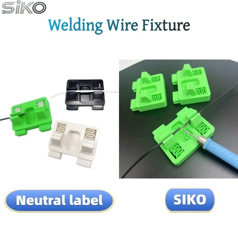 6-delige draadarmatuurset SIKO groen neutraal zwart/wit/groen compact ontwerp zonder basis, hittebestendig ABS solderen en doe-het-zelf bedrading