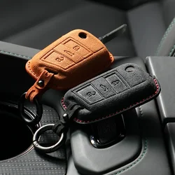 Car Key Case For VW Volkswagen Tiguan Mk1 Mk2 Magotan Passat B5 B8 Polo Golf 4 5 6 7 Mk7 Jetta Keychain Cover Shell Protectors
