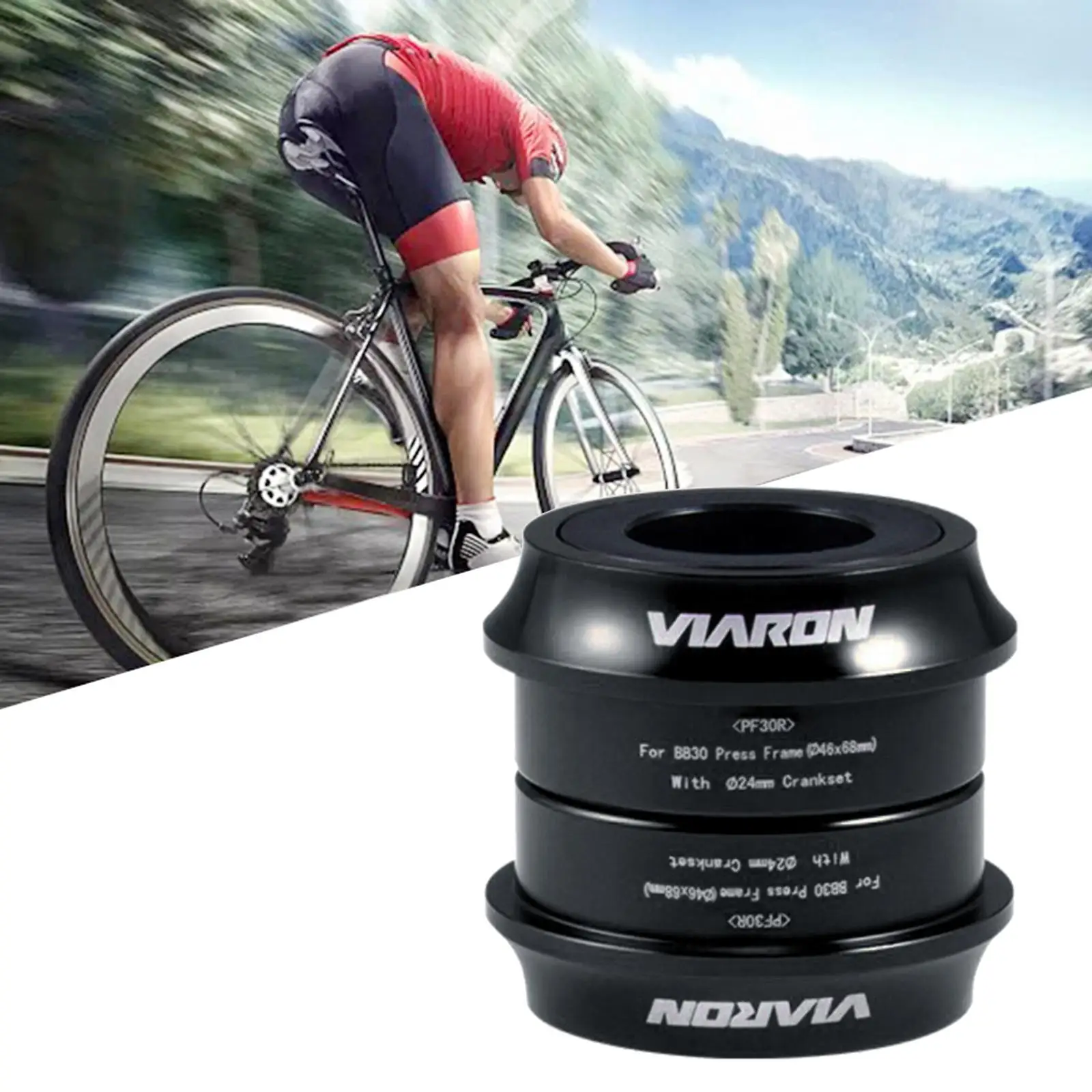 Bike Bottom Bracket Sealed Bearing BB/PF30 Conversion Adapter  /46-24MM