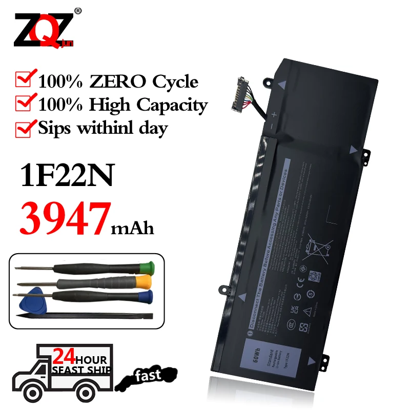 

1F22N Аккумулятор для ноутбука Dell Alienware M15 P79F M17 R1 P37E P37E001 G7 7590 7790 G5 5590 D2783W D2743B D2843W HYWXJ JJPFK 60 Втч