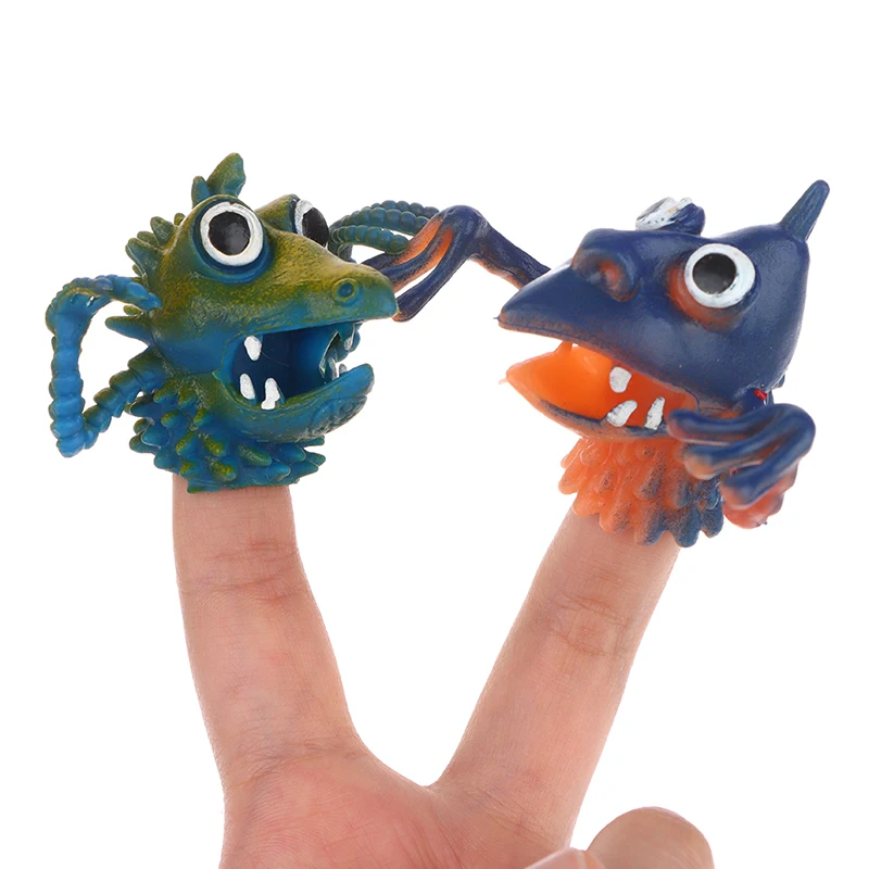 Heiß verkaufen PVC Monster Finger Puppen Kinder lustige Monster Spielzeug Party begünstigt Puppen Spielzeug