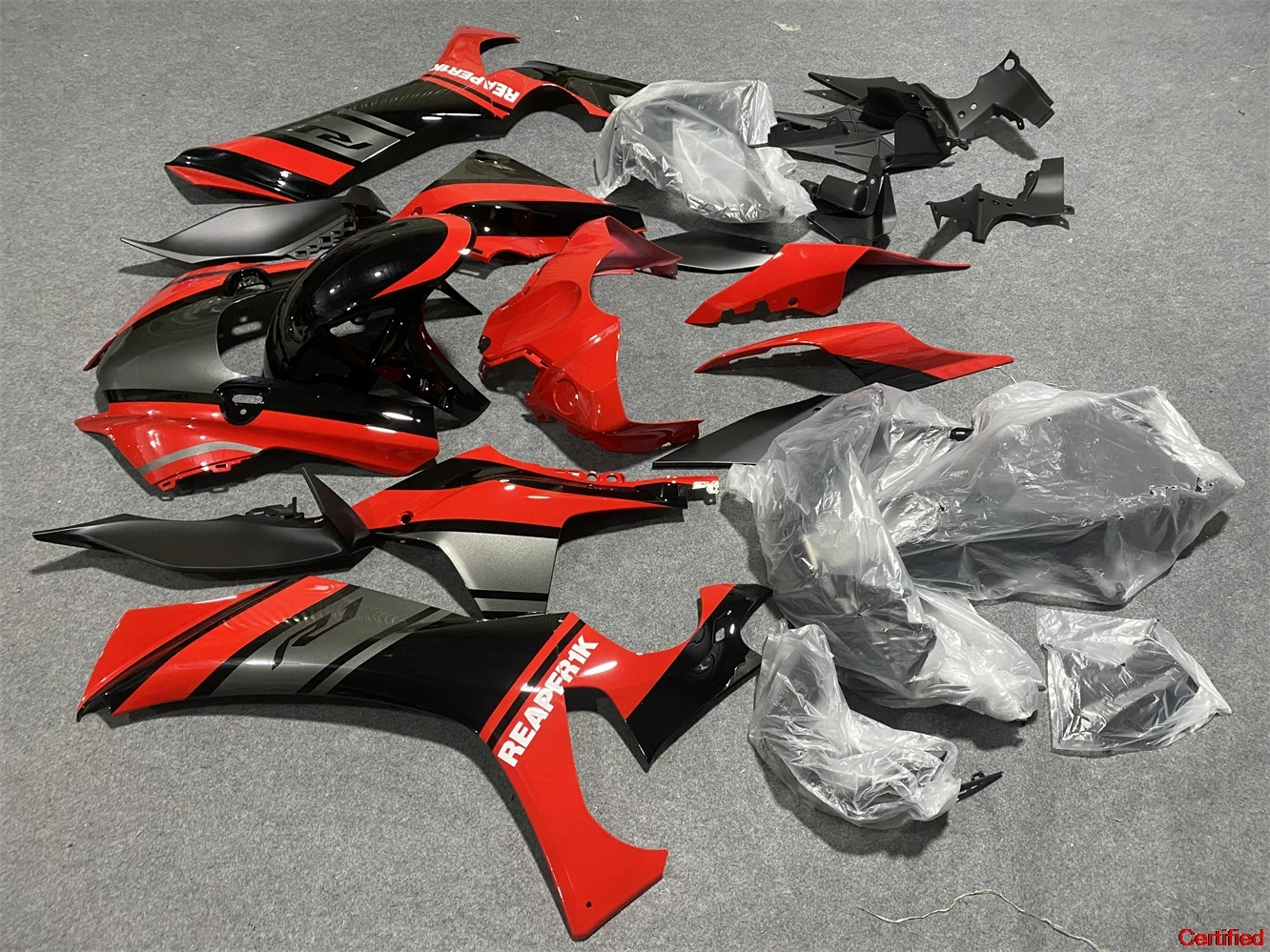 

Motorcycle Fairings Kit Fit For Yzf R1M R1 2020 2021 2022 2023 Bodywork Set Red Black Gaay