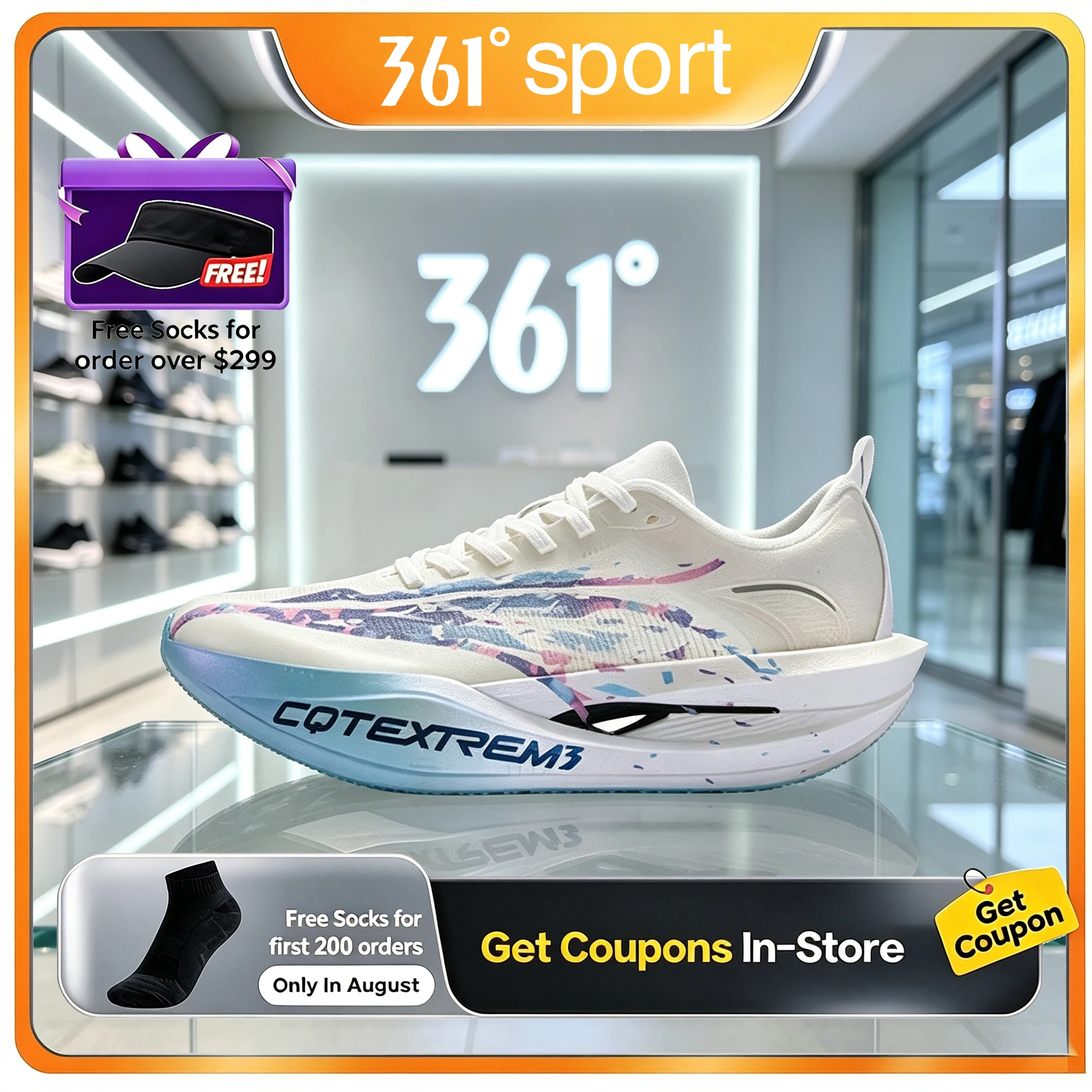 Carbon Plate Marathon Racing Shoes - 361 Feibiao future2.5 hardloopschoenen professionele marathon